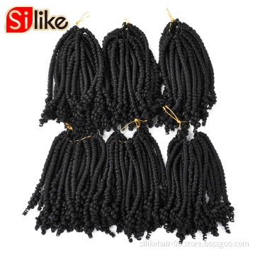Spring Twist Crochet Hair Extensions Ombre Colors Crochet Braids Bomb Twist Hair Synthetic Crochet Braiding Hair